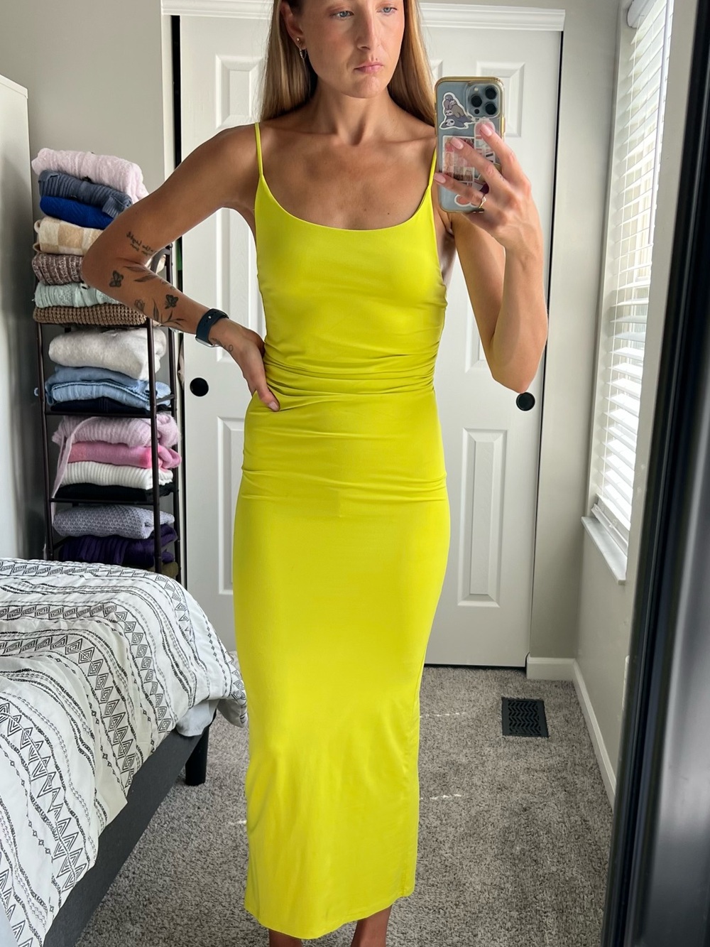 Zara Spaghetti-Strap Maxi Dress
